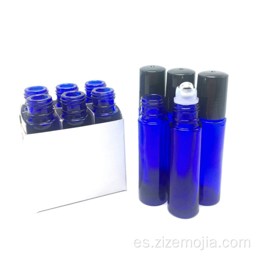 Botella de aceite esencial de bola de rodillo de 10 ml